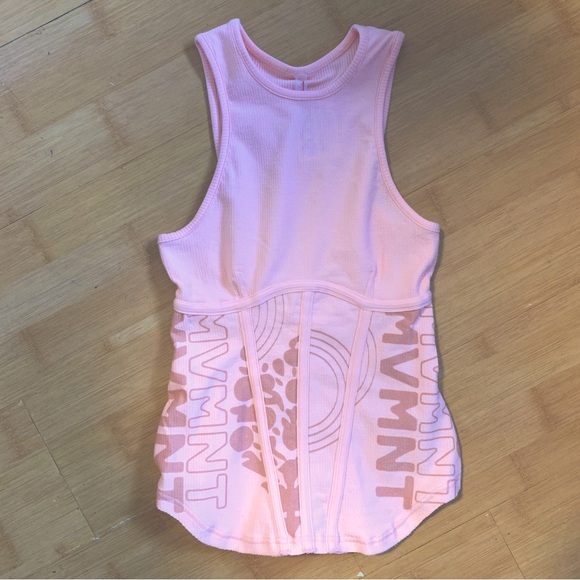 Free People Movement Peach Corset Rib Tank Top XS NEW womans - Picture 1 of 3